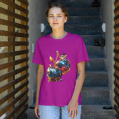 Metallic dipped kersen T-shirt