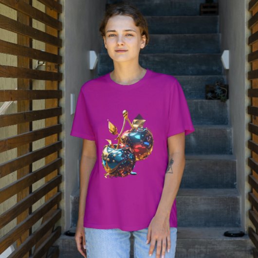 Metallic dipped kersen T-shirt