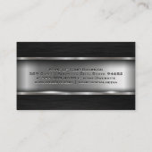 Metallic | Donker metaal Visitekaartje (Achterkant)