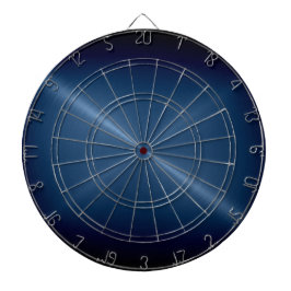 Metallic donkerblauwe roestvrij stalen blik dartbord