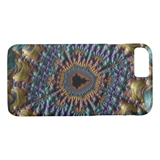 Metallic draden Fractal Case-Mate iPhone Case (Achterkant (Horizontaal))