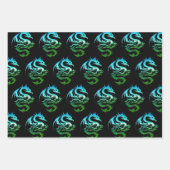 Metallic dragon Collectie Inpakpapier Vel (Voorkant 3)
