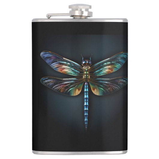 Metallic Dragonfly shirt Heupfles (Voorkant)