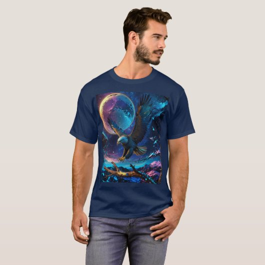 Metallic Eagle Design T-shirt (Voorkant volledig)