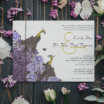 Metallic Eggplant Mustard  Peacock BirdCage Kaart<br><div class="desc">Moody Elegant Asian Geïnspireerd English Cottcore Aesthetics Peacock Yellow Grey and Paarse Peony Victoriaans Birdcage Wedding Themes. zie meer vogelproducten Peacock Wedding Invitations Paisley Peacock Colors of Fuchsia and Limoen Paisley Wedding Invitation - Paisley Peacock Colors Wedding Invitding, RSVP de Kaarten Datum en richting of ontvangst. RSVP & Place Cards...</div>