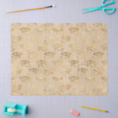 Metallic Egyptian Eye op Ivory Decoupage Tissuepapier (Craft)