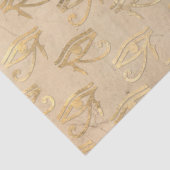 Metallic Egyptian Eye op Ivory Decoupage Tissuepapier (Detail)