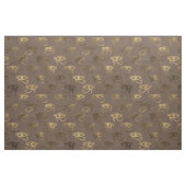 Metallic Egyptische ogen op bruin Stof (Fat Quarter)