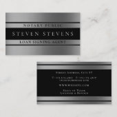 Metallic elegant stijlvol visitekaartje (Voorkant / Achterkant)
