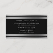 Metallic elegant stijlvol visitekaartje (Achterkant)
