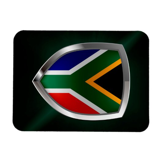 Metallic embleem in Zuid-Afrika Magneet (Horizontaal)