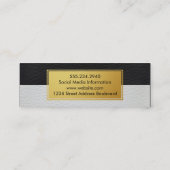 Metallic Faux Gold Label Twee-toonleder (Achterkant)