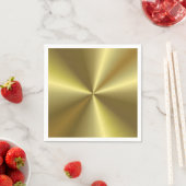 Metallic Faux Gold Look Elegante Blank Sjabloon Servet (Insitu)