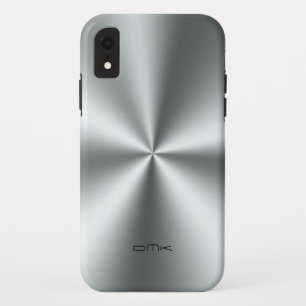 Metallic faux roestvrij staal look Case-Mate iPhone case