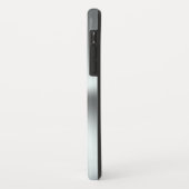 Metallic faux roestvrij staal look Case-Mate iPhone case (Achterkant/links)