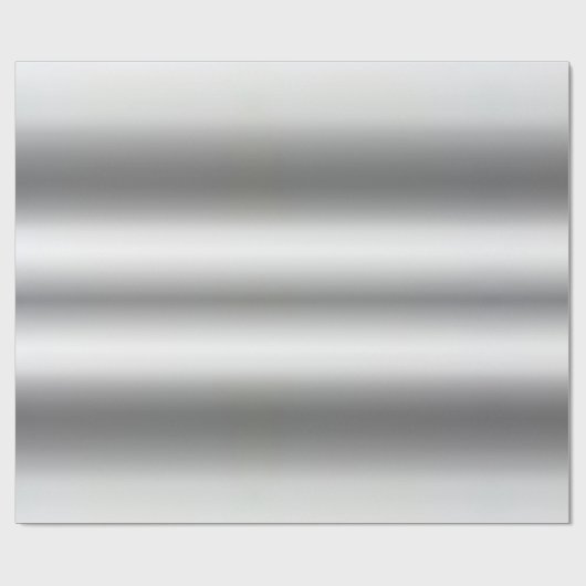 Metallic Faux Silver Glam Sjabloon Best Elegant Cadeaupapier (Vlak)