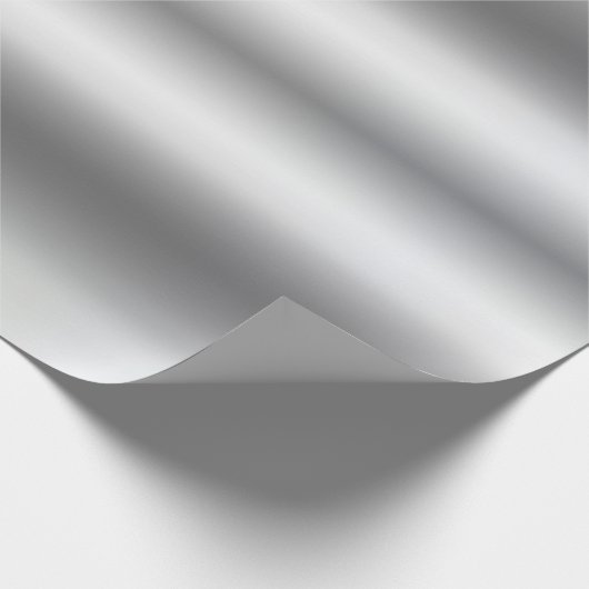 Metallic Faux Silver Glam Sjabloon Best Elegant Cadeaupapier (Hoek)