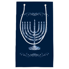 Metallic Filigree Menorah Klein Cadeauzakje