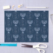 Metallic Filigree Menorah Peace Light Tissuepapier (Craft)