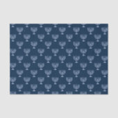 Metallic Filigree Menorah Tissuepapier (Voorkant)