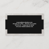 Metallic Finance Logo | staafdiagram Visitekaartje (Achterkant)