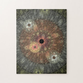 Metallic Flame Fractal Jigzaag Puzzle Legpuzzel