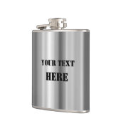 Metallic fles met tinnen dak inspiratie heupfles (Links)