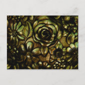 Metallic Floral≤1 Briefkaart Sjabloon (Voorkant)