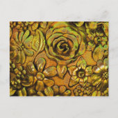 Metallic Floral≤2 Briefkaart Sjabloon (Voorkant)