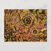 Metallic Floral≤3 Briefkaart Sjabloon (Voorkant)