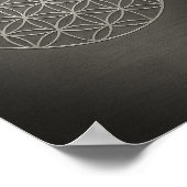 Metallic Flower of Life Art Poster (Hoek)