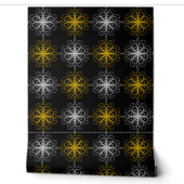 Metallic flower tile gray background behang (Afrollen)