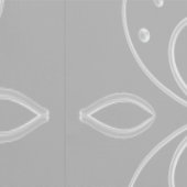 Metallic flower tile gray background behang (Zoom)