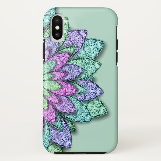Metallic Flowers Case-Mate iPhone Case (Achterkant)