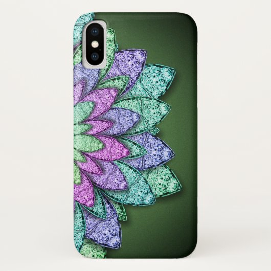 Metallic Flowers Case-Mate iPhone Case (Achterkant)