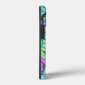 Metallic Flowers Paarse Pink Case-Mate iPhone Case (Achterkant / Rechts)