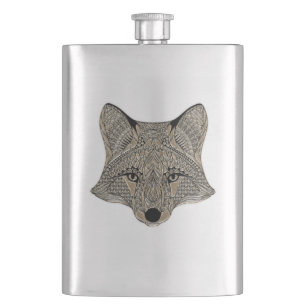 Metallic Fox Face Flacon