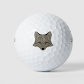 Metallic Fox Face Golfballen (Voorkant)