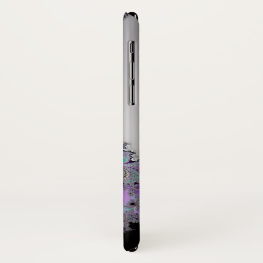 Metallic Fractal Music Clef iPhone Case (Achterkant/links)