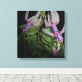 Metallic Fuchsia Blossom - Digitaal verbeterd Canvas Afdruk (Insitu (Houten vloer))
