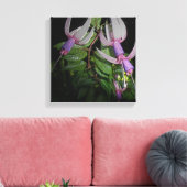 Metallic Fuchsia Blossom - Digitaal verbeterd Canvas Afdruk (Insitu (Woonkamer))