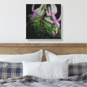 Metallic Fuchsia Blossom - Digitaal verbeterd Canvas Afdruk (Insitu (Slaapkamer))