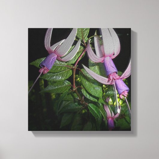 Metallic Fuchsia Blossom - Digitaal verbeterd Canvas Afdruk (Voorkant)