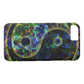 Metallic Future Urban Landscape Yin Yang Symbol Case-Mate iPhone Case (Achterkant (Horizontaal))