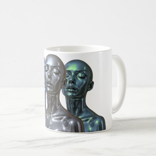 Metallic Future Women Koffiemok (Voorkant rechts)