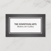 Metallic geborste grenzen visitekaartje (Voorkant)