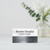 Metallic geborsteld | Abstracte achtergrond Visitekaartje (Staand voorkant)