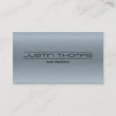 Metallic Geborsteld Industriële Achtergrond Visitekaartje (Voorkant)