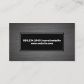 Metallic geborsteld visitekaartje (Achterkant)