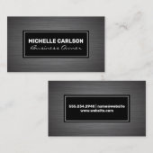 Metallic geborsteld visitekaartje (Voorkant / Achterkant)